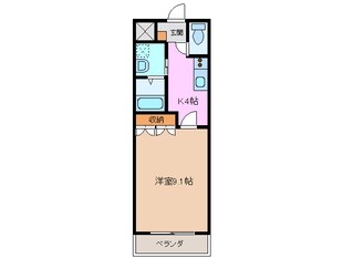 山城駅 徒歩9分 1階の物件間取画像